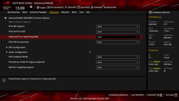 ASUS ROG Crosshair X870E HERO BIOS Advanced NBIO