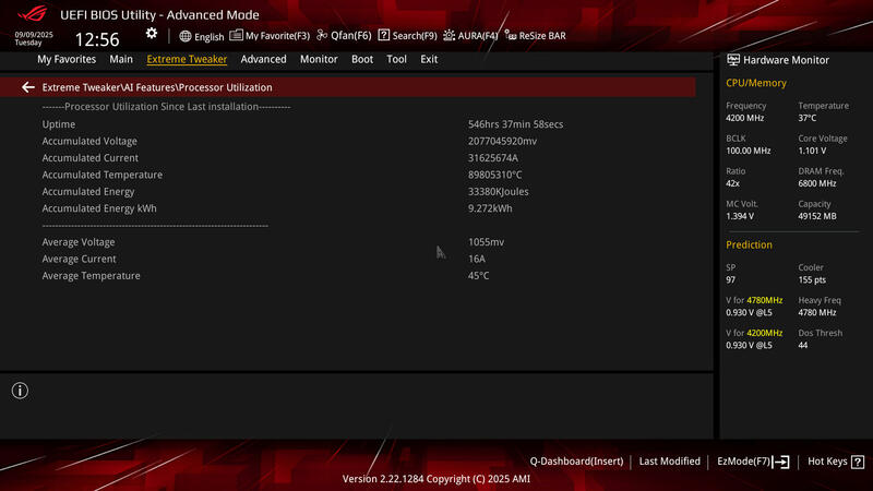 ASUS ROG Crosshair X870E HERO BIOS Extreme Tweaker Ai Features 2
