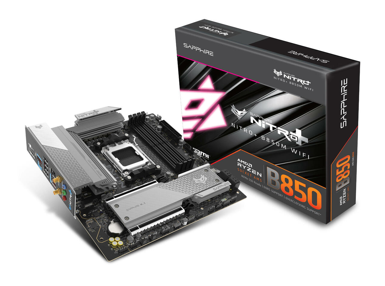 Sapphire NITRO+ B850A Wi Fi 7 Motherboards  Bild © Sapphire