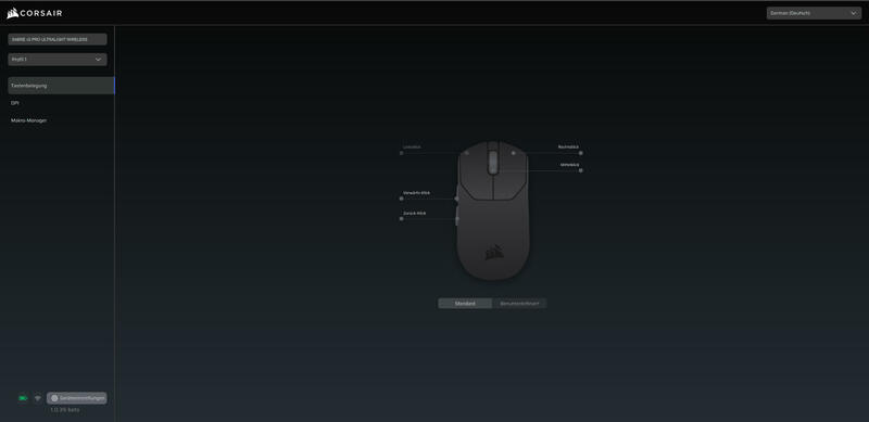 Corsair Sabre V2 PRO Software WEB HUB Tastenbelegung