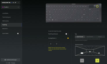 Corsair VANGUARD 96 Software FlashTap