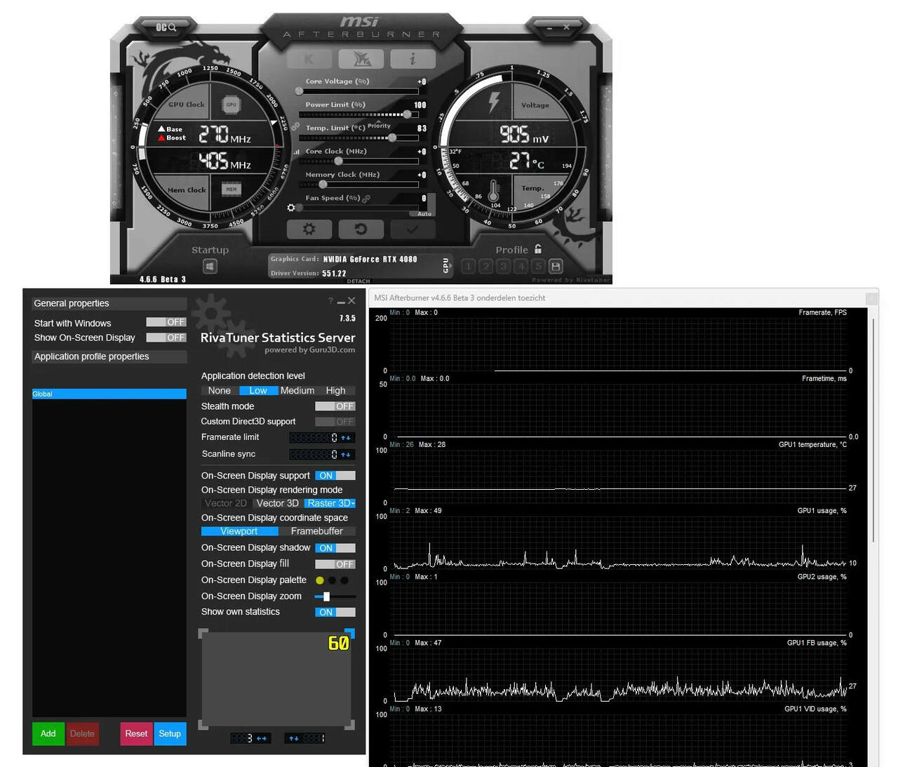 MSI Afterburner 4.6.6 Update  Bild © MSI