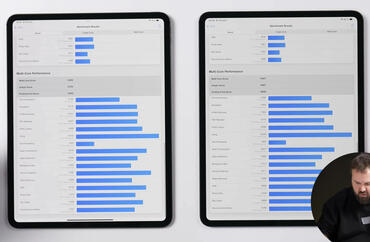 Apple M4 vs M5 im iPad Pro 2025 Geekbench 6 Liste