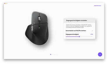 Logitech MX Master 4 Software Zeigergeschwindigkeit