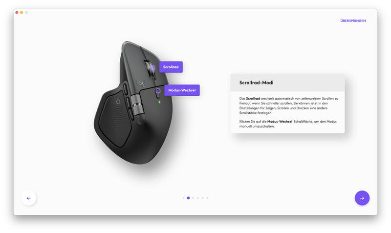Logitech MX Master 4 Software Scrollradmodi