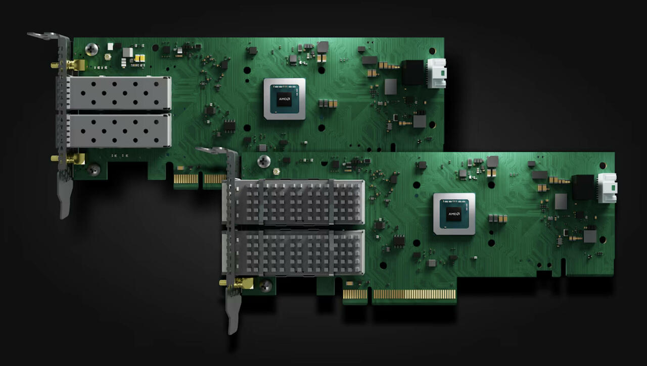 Solarflare X4 Ethernet Adapter von AMD  Bild © AMD
