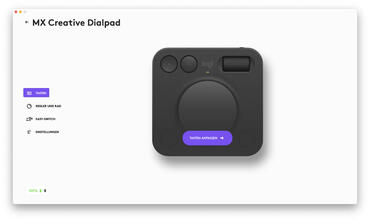 Logitech MX CreativeConsole Options+ DialPad Tasten