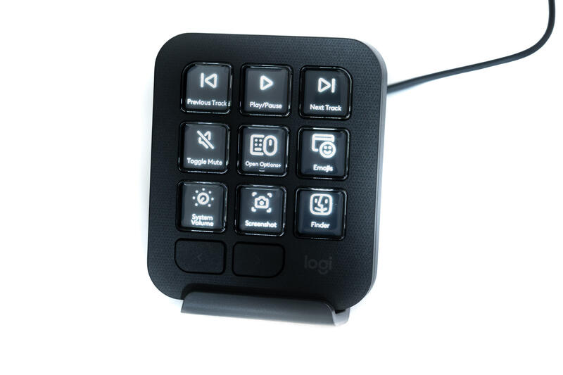 Logitech MX CreativeConsole KeyPad Tasten Standardeinstellung Logitech MX CreativeConsole KeyPad Tasten Standardeinstellung