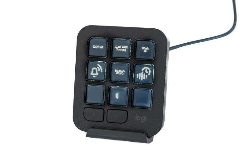 Logitech MX CreativeConsole KeyPad Tasten Möglichkeiten Logitech MX CreativeConsole KeyPad Tasten Möglichkeiten