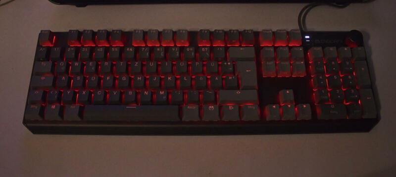 Endorfy Thock v2 Beleuchtung Rot