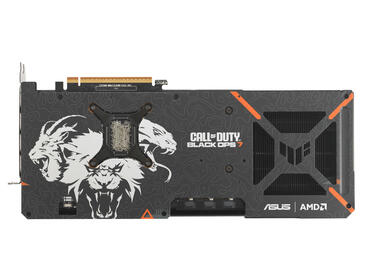 ASUS Radeon RX 9070 XT TUF Gaming als Call of Duty  Black Ops 7 Special Edition Rückseite
