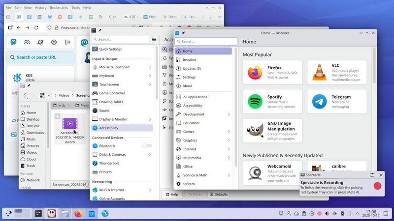 KDE Plasma 6.5  Desktop