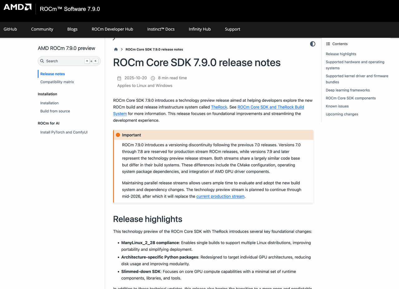 AMD ROCm 7.9 Preview  Bild © AMD