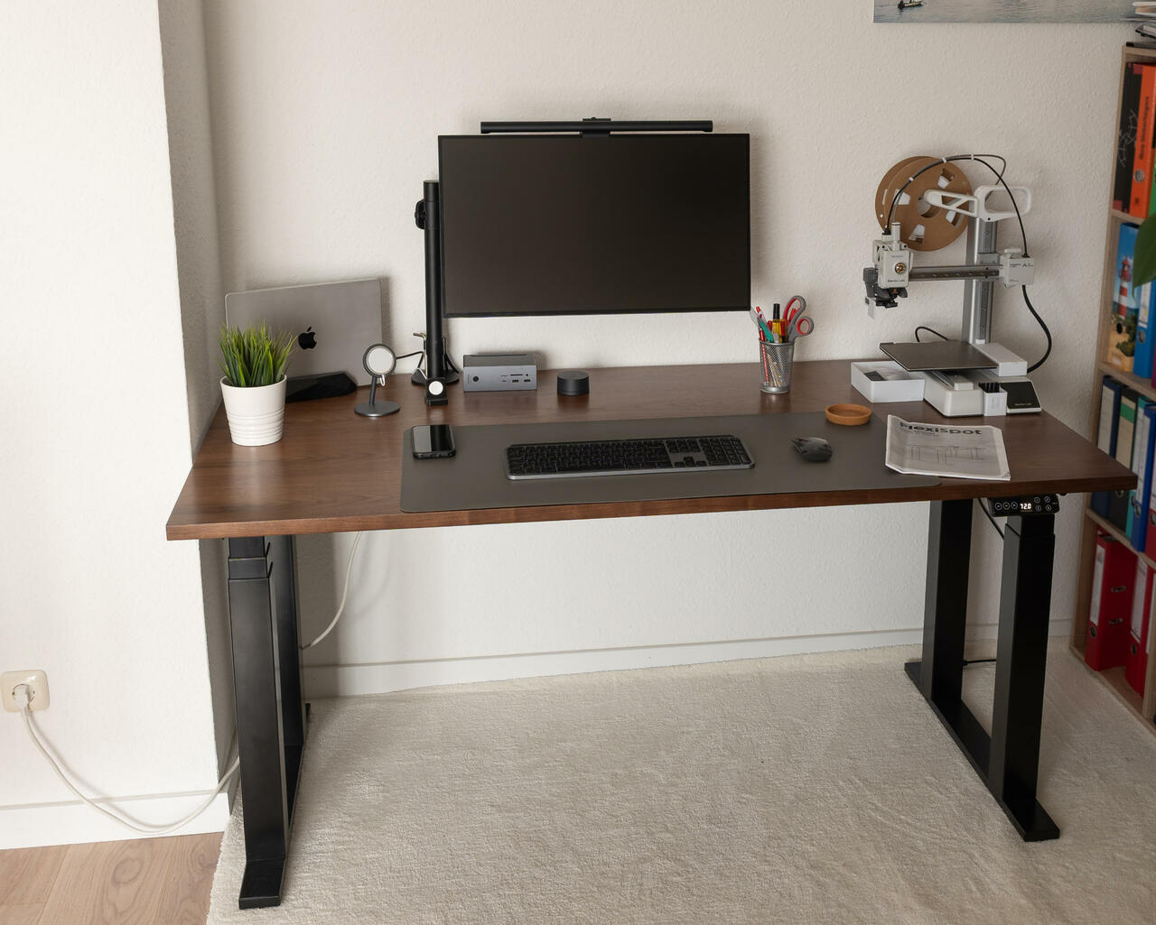 Flexispot e7plus final Arbeitsposition Test/Review  Bild © PCMasters.de