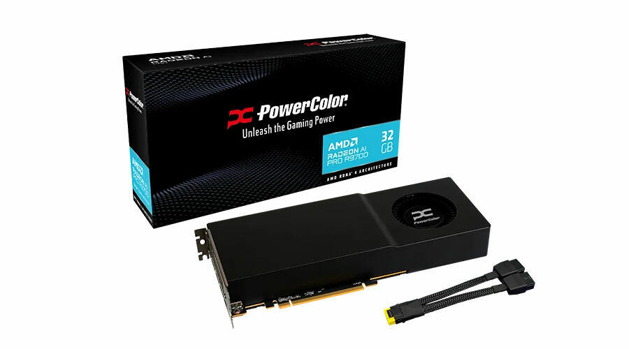 PowerColor Radeon AI PRO R9700  Bild © PowerColor