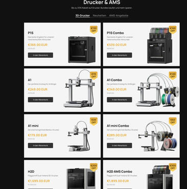 Bambu Lab Black Friday 2025 3D Drucker