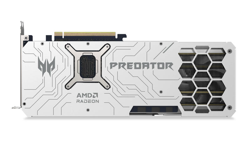 Acer PREDATOR BiFrost Radeon RX 9070 XT OC 16GB White Edition Rückseite