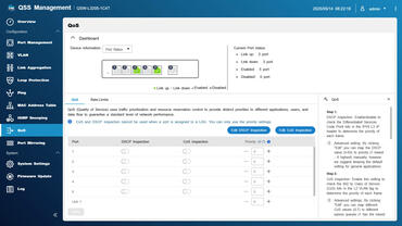 QNAP QSW L3205 1C4T Interface QNAP QSW L3205 1C4T Interface