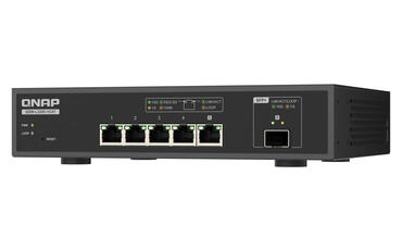 QNAP QSW-L3205-1C4T: Lüfterloser 5-Port-Full-10GbE-Lite-Managed-Switch für Studios für 355 €