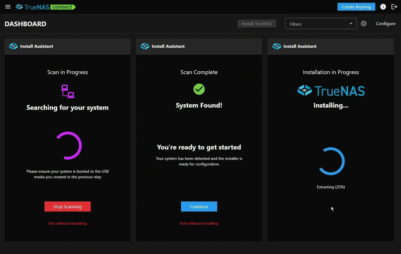 TrueNAS 25.10 Goldeye TrueNAS Connect  Bild © TrueNAS