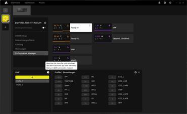 Corsair Dominator Titanium iCue Performance Manager Corsair Dominator Titanium iCue Performance Manager