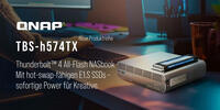 QNAP TBS-h574TX NASbook kommt mit E1.S-Enterprise-SSDs für die tragbare 4K/8K-Postproduktion