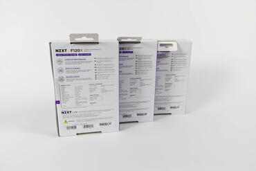 NZXT F120X Verpackungsrückseite NZXT F120X Verpackungsrückseite