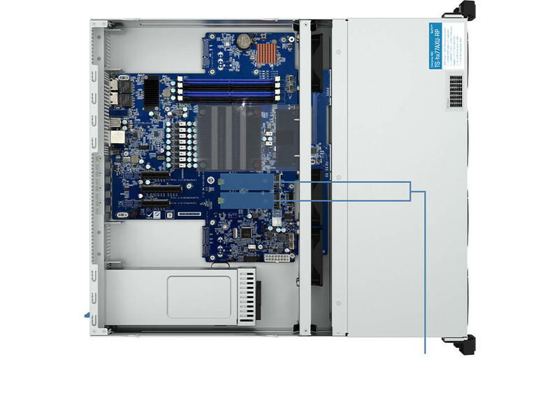 QNAP TS h2477AXU RP Innenaufbau QNAP TS h2477AXU RP Innenaufbau