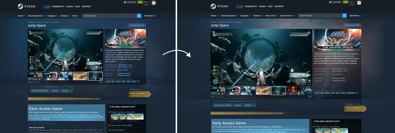 Steam Store bekommt neues Design