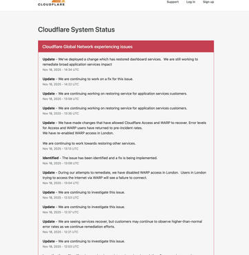 Cloudflare-Ausfall legt viele Dienste wie X, ChatGPT, WhatsApp lahm: Fehler 500 verbreitet sich im Internet