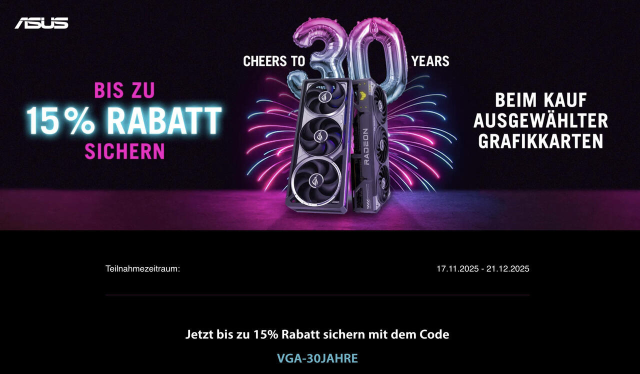 ASUS Black Friday Angebote 2025  Bild © ASUS