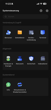UGREEN DH4300 Plus App Systemsteuerung