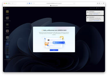 UGREEN DH4300 Plus Webinterface Assistent