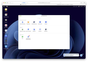 UGREEN DH4300 Plus Webinterface Systemsteuerung