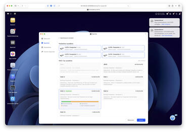 UGREEN DH4300 Plus Webinterface Raidkonfig