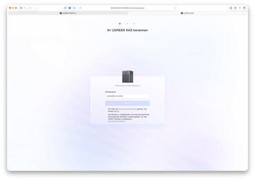 UGREEN DH4300 Plus Webinterface Gerätenamen
