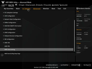 ASUS TUF GAMING B850 PLUS WIFI BIOS  AMD Overclocking