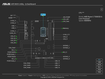ASUS TUF GAMING B850 PLUS WIFI BIOS Q Dashboard