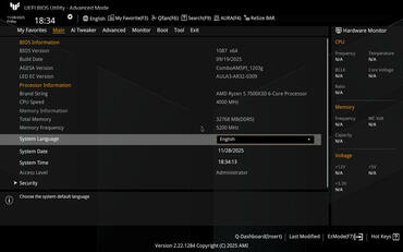 ASUS TUF GAMING B850 PLUS WIFI BIOS Startseite