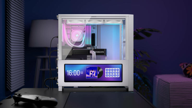 Corsair 4000D LCD RS ARGB: FRAME-Serie bekommt 14,5-Zoll-Touchscreen-Version