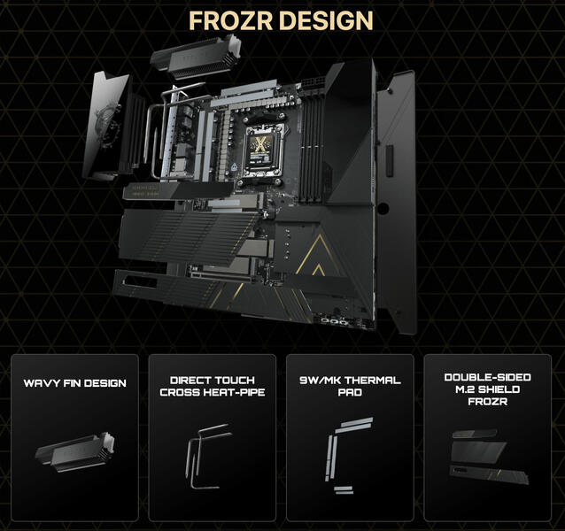 MSI MEG X870E GODLIKE X EDITION Kühlung MSI MEG X870E GODLIKE X EDITION Kühlung