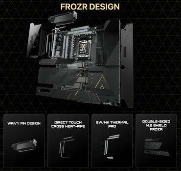 MSI MEG X870E GODLIKE X EDITION Kühlung