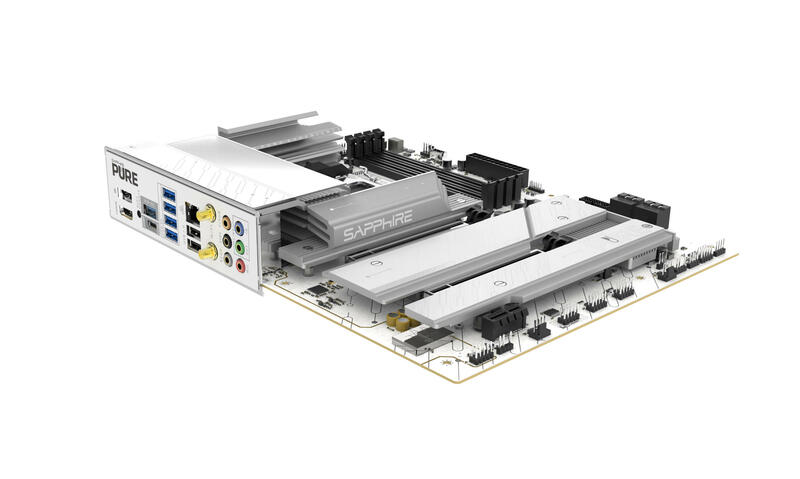 Sapphire PURE X870A WIFI 7 unten Sapphire PURE X870A WIFI 7 unten