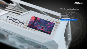 Radeon RX 9070 XT Taichi White LCD 3