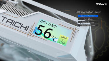 Radeon RX 9070 XT Taichi White LCD 1