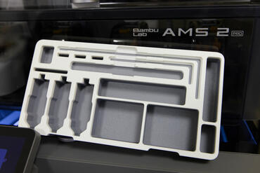 Bambu Lab P2S Combo Testdruck zweifarbig