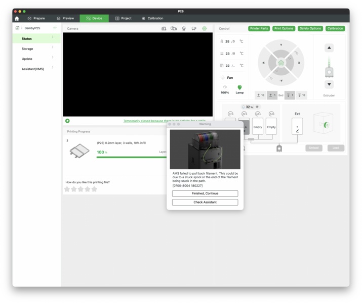 Bambu Studio App Fehlerbehandlung Bambu Studio App Fehlerbehandlung