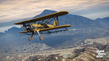 GTA V Doppeldecker Flugzeug