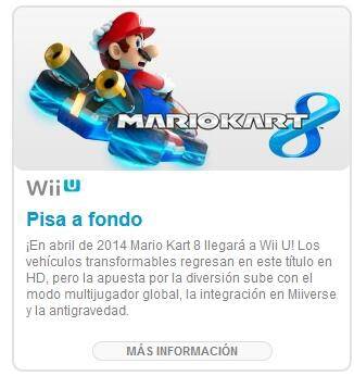 Mario Kart 8 spanischer Newsletter