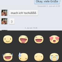 Facebook-Sticker Android-Version